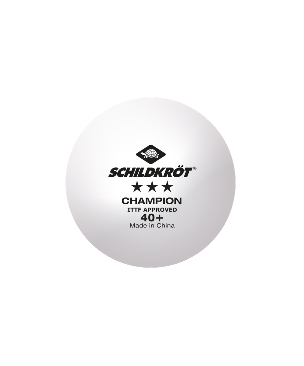 Мяч для настольного тенниса 3* Champion ITTF, белый, 3 шт.