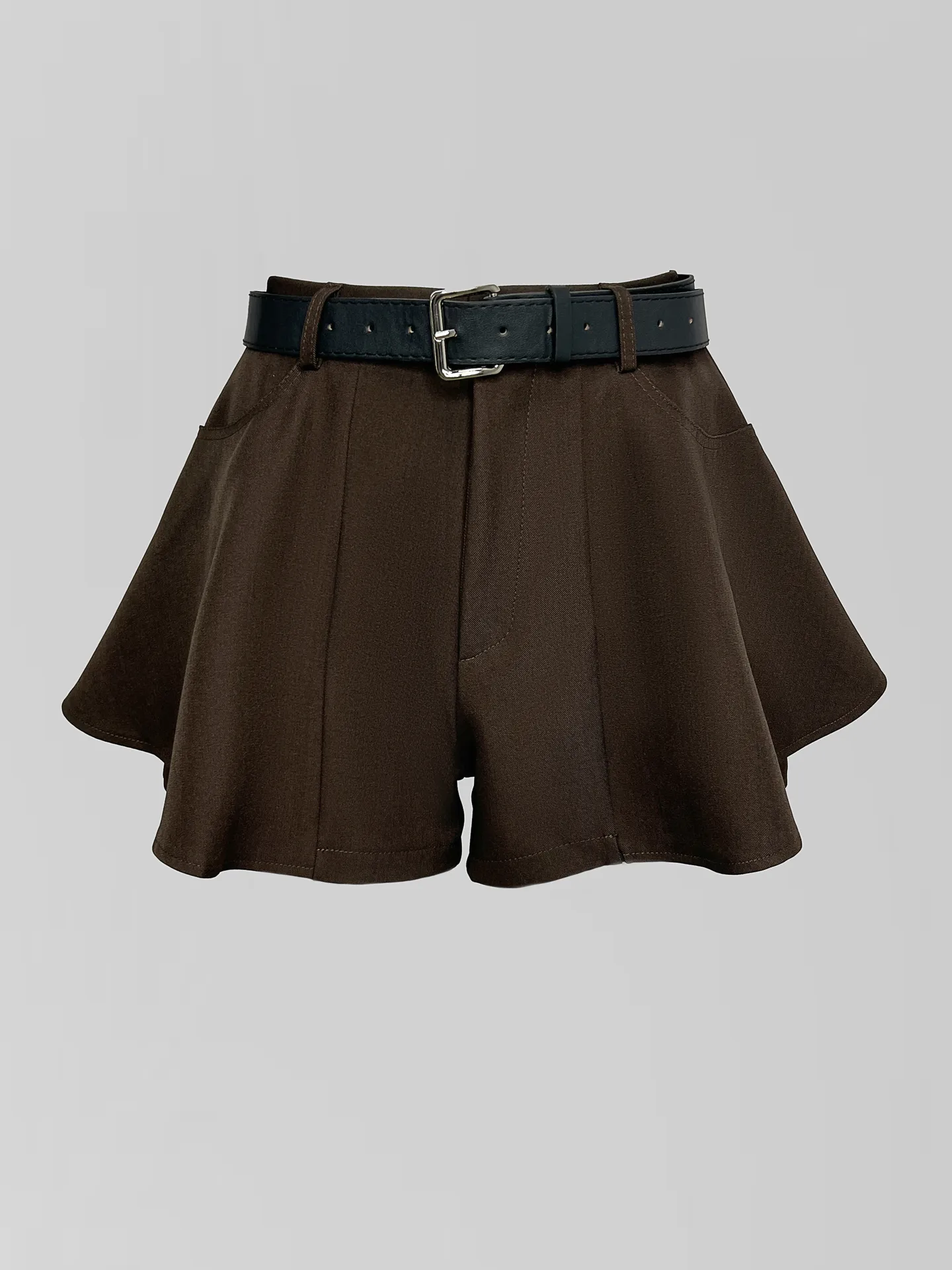 Шорты 4U 2017386 однотонные с ремнем в комплекте