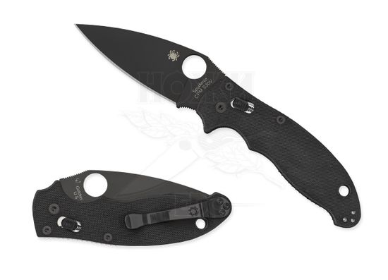 Складной нож Spyderco Manix2 C101GPBBK2 c клинком из стали CPM-S30V, рукоять G10
