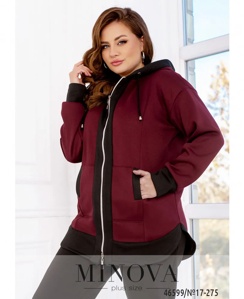 Костюм 17-275-Черный-марсала Minova