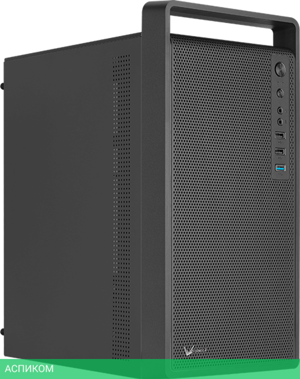 Корпус AeroCool CS-109-S-BK-v1 без БП черный (ACCS-PC17013.11)