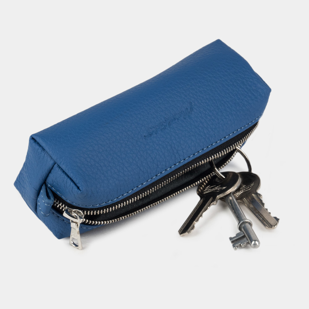 Ключница Cofre из кожи теленка цвета синий
