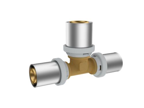 Тройник редукционный RIIFO Omni  пресс латунь 20-20-16, уп 5 шт