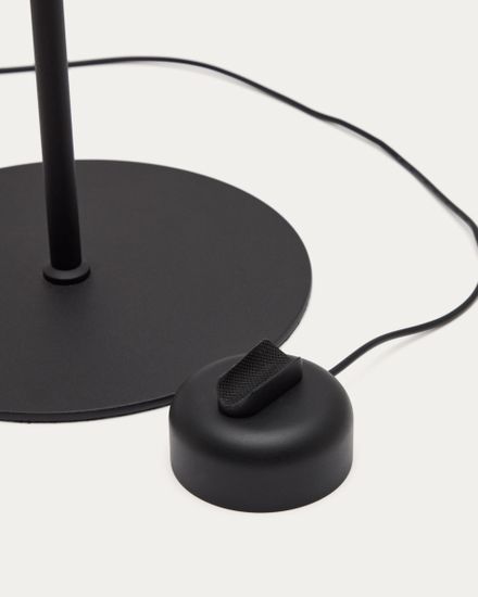 Напольный светильник Orey из черного металла с многопозиционным точечным светильником