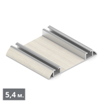 СТАНДАРТ Направляющая нижняя двухполозная (5,40 м) дуб дымчатый (ПВХ) (AS0504) Aristo (Акция)