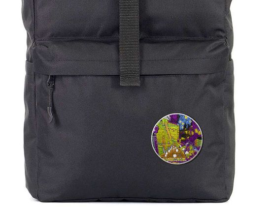 Нашивка термоаппликация на одежду и на рюкзак. Терраса. Ван Гог