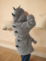 Халат флисовый для мальчика Next N23-823, Серый