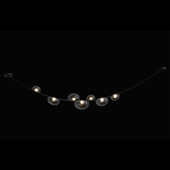 Подвесной светодиодный светильник Crystal Lux Bosque SP7 L3000 Black/Transparent