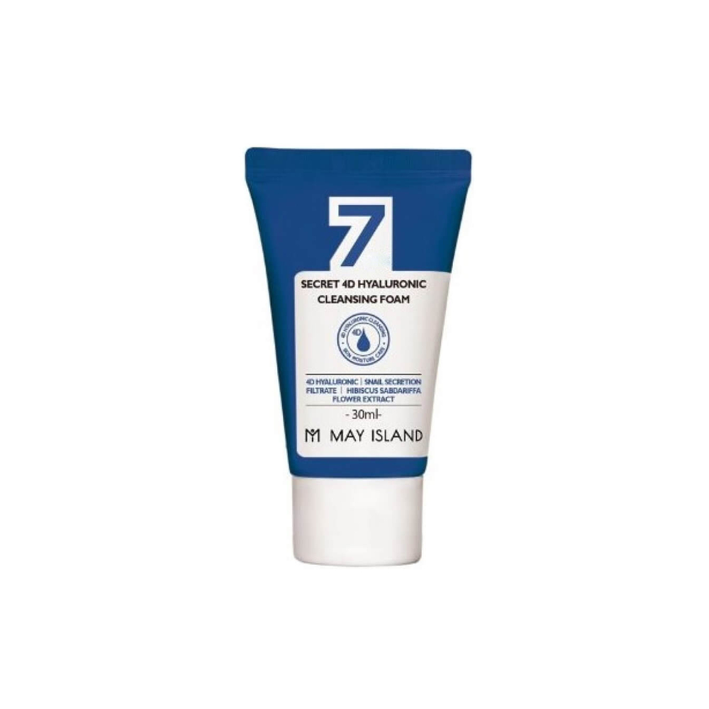 Очищающая пенка с гиалуроновой кислотой May Island 7 Days Secret 4D Hyaluronic Cleansing Foam
