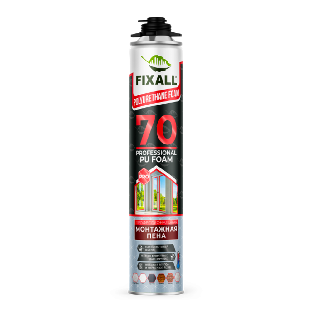 Пена Профессиональная FIXALL 70 PRO 890мл
