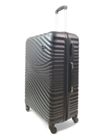 Большой чемодан Bon-Voyage Model Wave ABS, Черный, L-