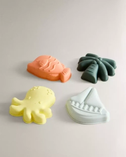 ZARA HOME НАБОР ДЕТСКИХ ПЛЯЖНЫХ ФОРМОЧЕК (4 ШТ.), РАЗНОЦВЕТНЫЙ