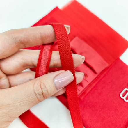 Лента туннельная бесшовная (тесьма под каркасы) КРАСНЫЙ