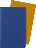 Блокнот Moleskine Volant (QP721B41M17) Large 130х210мм 96стр. линейка мягкая обложка синий/желтый янтарный (2шт)