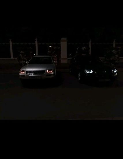 Передние фары chrome angel eyes для VW Passat B5 GP