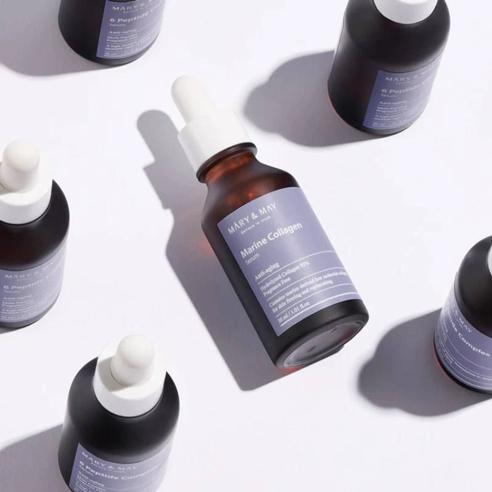 Сыворотка для лица Mary & May Marine Collagen Serum  30 мл