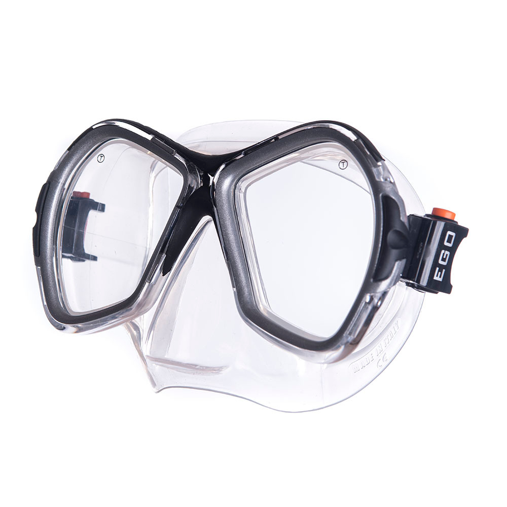 Маска для плавания SALVAS Phoenix Mask CA520S2NYSTH, размер взрослый, черно-серебристый