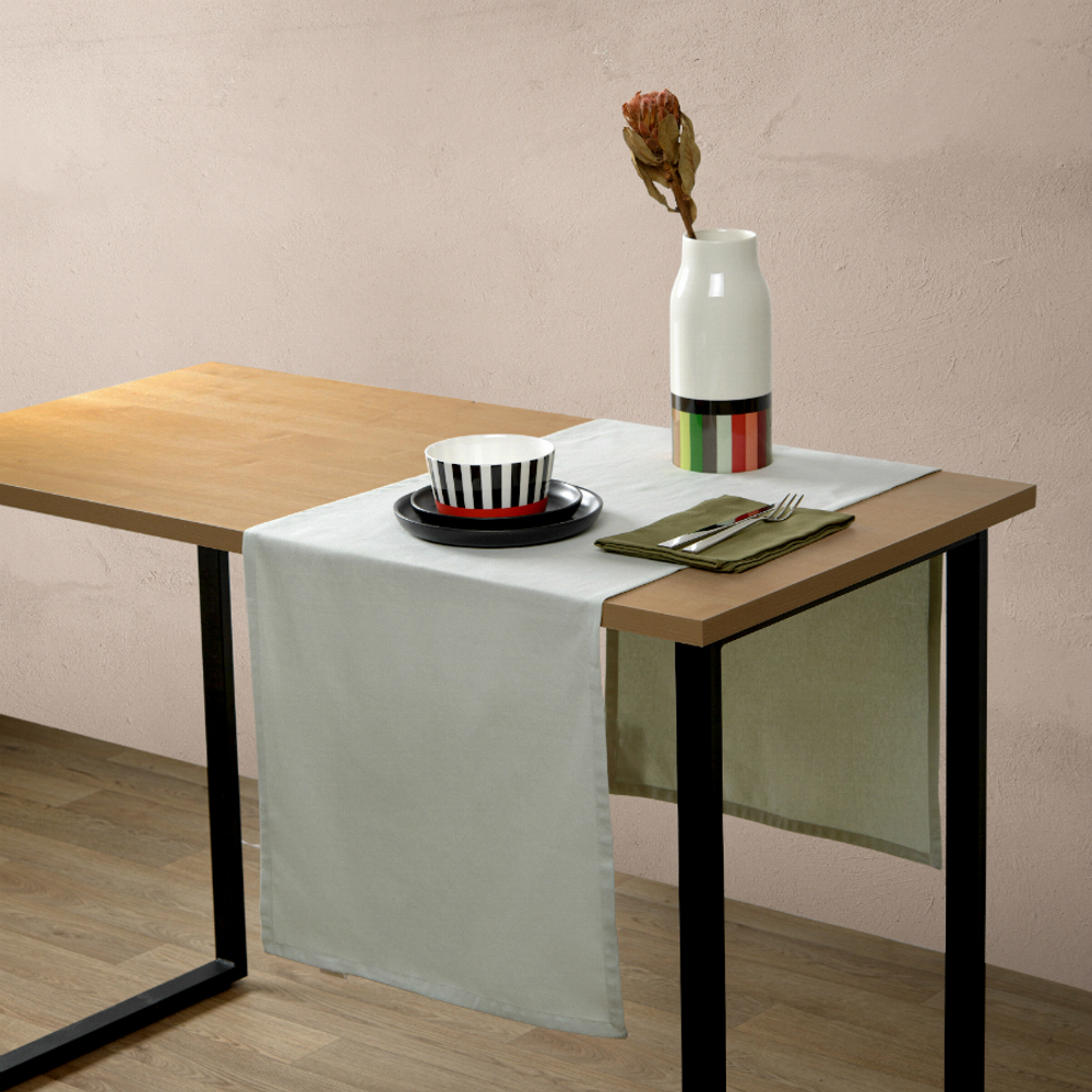 Набор из двух салфеток сервировочных из хлопка оливкового цвета из коллекции essential, 45х45 см