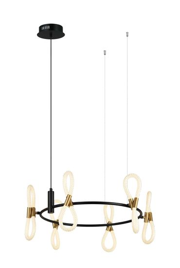 8379MDM-6 BK+GD BLACK+WHITE (1) Люстра NW