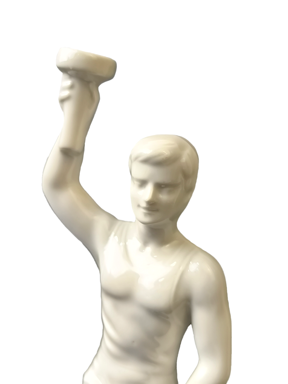 Фарфоровая скульптура "Олимпиец с факелом"  Германия