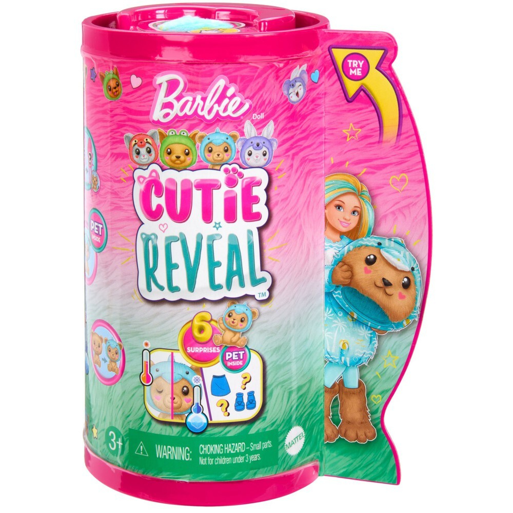 Barbie Cutie Reveal - кукла-медвежонок Челси с дельфином + питомец HRK30 / артикул   HRK27 HRK30  / GTIN 194735178674