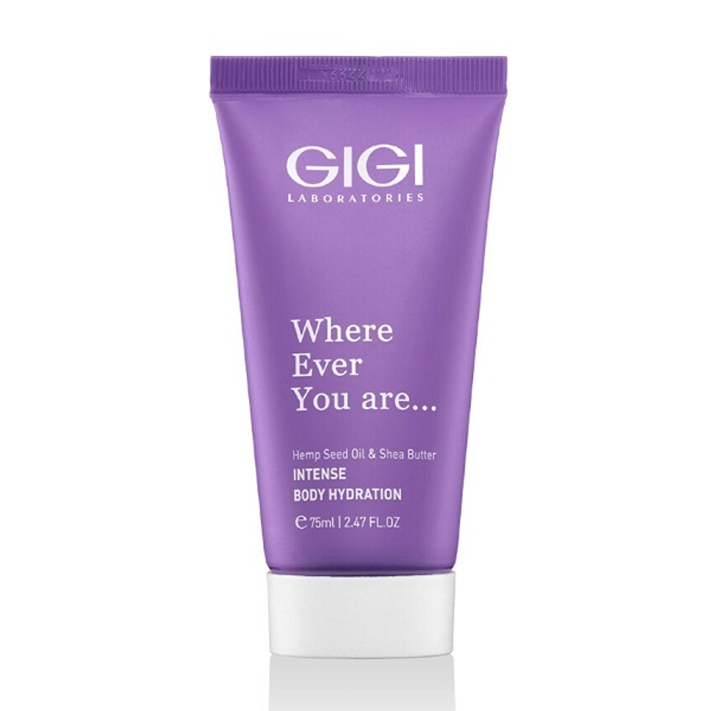 Крем для тела на основе масла Конопли GiGi Hemp Seed Oil & Shea Butter Intense Cream Hydration 75мл