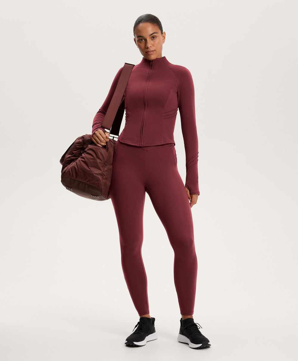 Oysho Легкая теплая куртка Nerve, сливовый