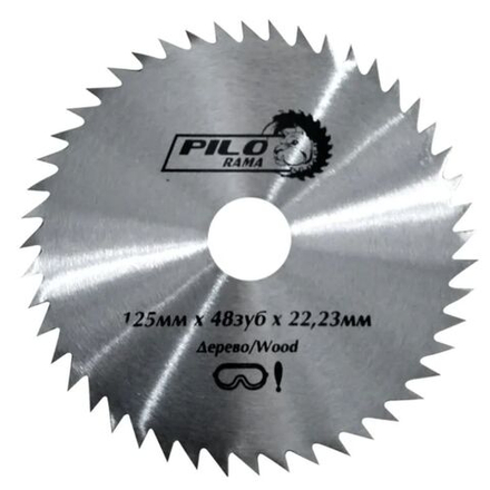 Диск пильный по дереву, Pilorama, 125х22.2 мм, 48зуб, 501248