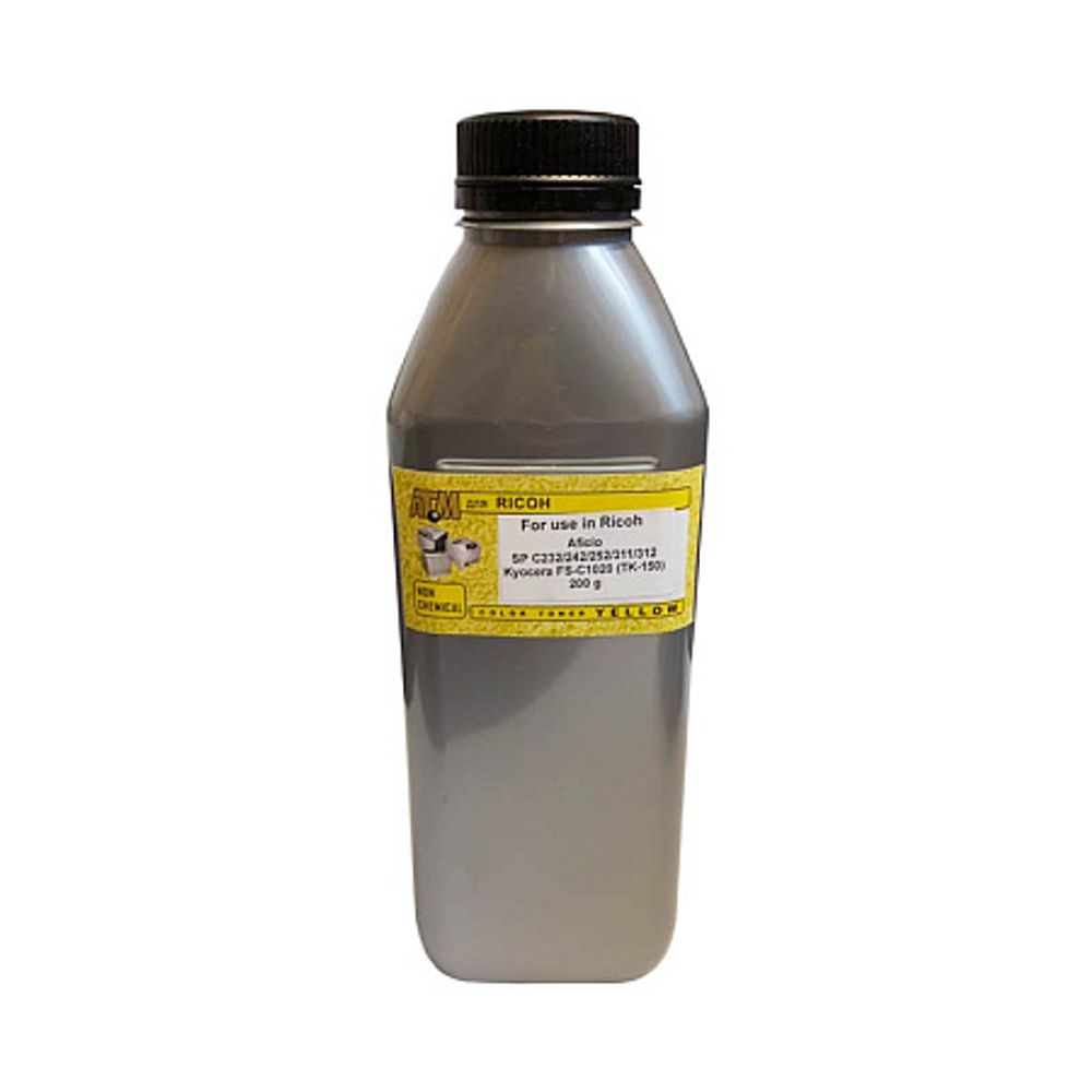 Тонер для RICOH SP C232/242/252/311/312 (200гр, желтый, Chemical) Silver ATM