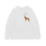 Свитшот "Бордоский дог и бабочки"