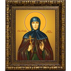 Мария (Лелянова), Гатчинская, монахиня, преподобномученица. Икона на холсте.