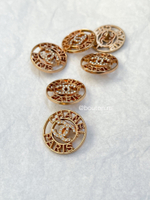 Пуговицы Шан. Золотые Стразы 24 мм