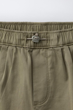 ZARA БРЮКИ КАРГО, ХАКИ