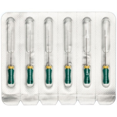 Pro-Endo H-Files №35 (25мм) (6шт.) Про-Эндо Аш-файлы, каналорасширители ручные