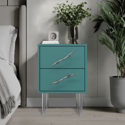 Тумба Арт Колор matte Стайл Сильвер Пастельно-синий матовый