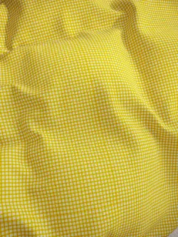 Наволочка комплект 2шт перкаль Сказка "Желтая клеточка" 40х40 см на молнии