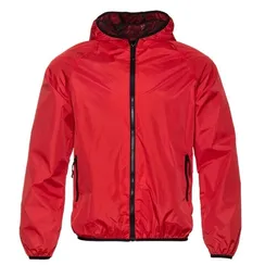 Ветровка унисекс, размер XXS, цвет красный