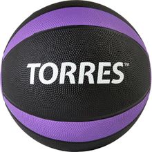 Медбол TORRES AL00225, 5кг., чёрно-фиолетовый