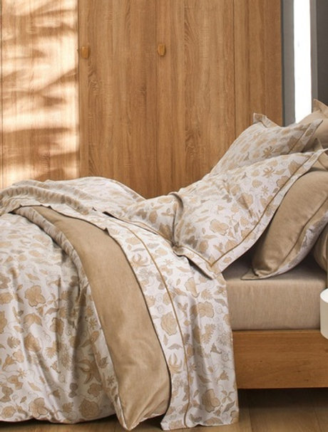 Постельное белье 2 спальное евро Blanc des Vosges Songes Ble