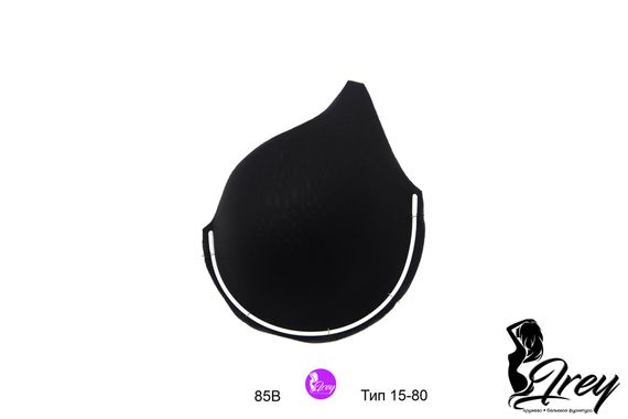 Чашки спейсер АМ-01, 85В-90А-80С-75D-70Е, серебристый пион