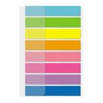 Закладки самоклеящиеся Hopax, 48х8мм, 8 цветов по 20шт, неон, пластиковые