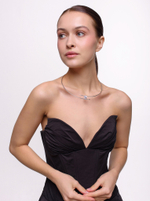 Обруч "Crystal spike" Silver