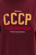 Лонгслив СССР | Бордовый