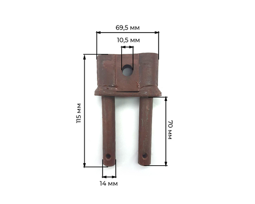 Палец прута двойной (вилка) транспортера картофелекопалки Z-609