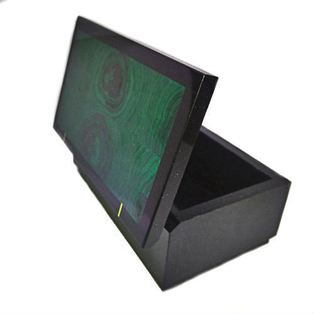 Шкатулка малахит, долерит