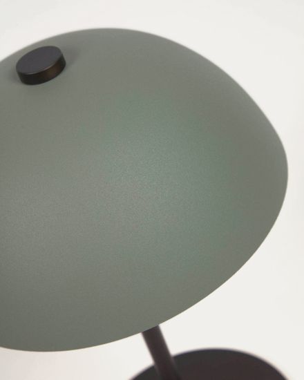 Металлическая настольная лампа Aleyla с зеленым покрытием
