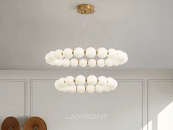 Люстра подвесная светильник светодиодный LED для кухни, гостиной, зала и детской, 60 см