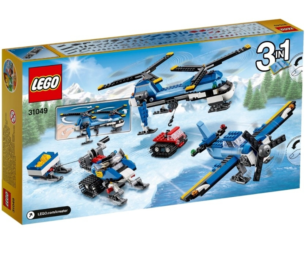 LEGO Creator: Двухвинтовой вертолёт 31049 — Twin Spin Helicopter — Лего Креатор Творец Создатель