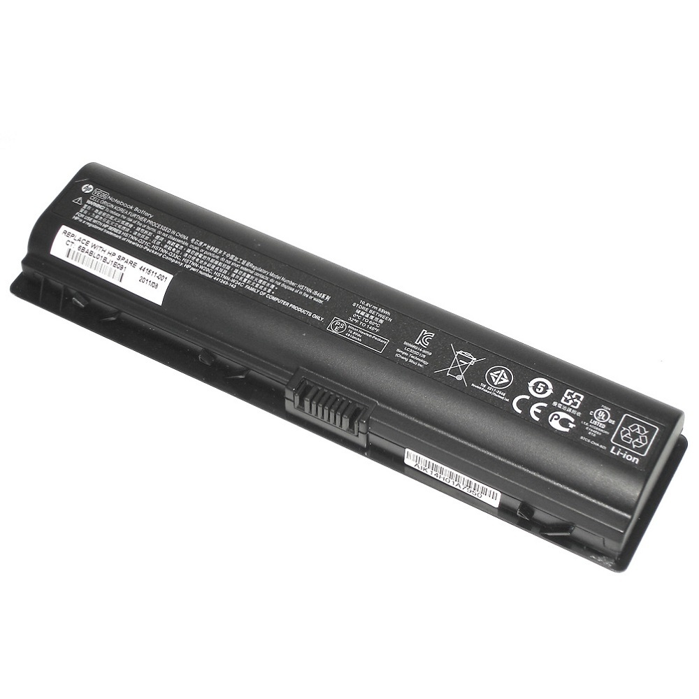 Аккумуляторная батарея для ноутбука HP Pavilion DV2000 DV6000 47-56Wh черная