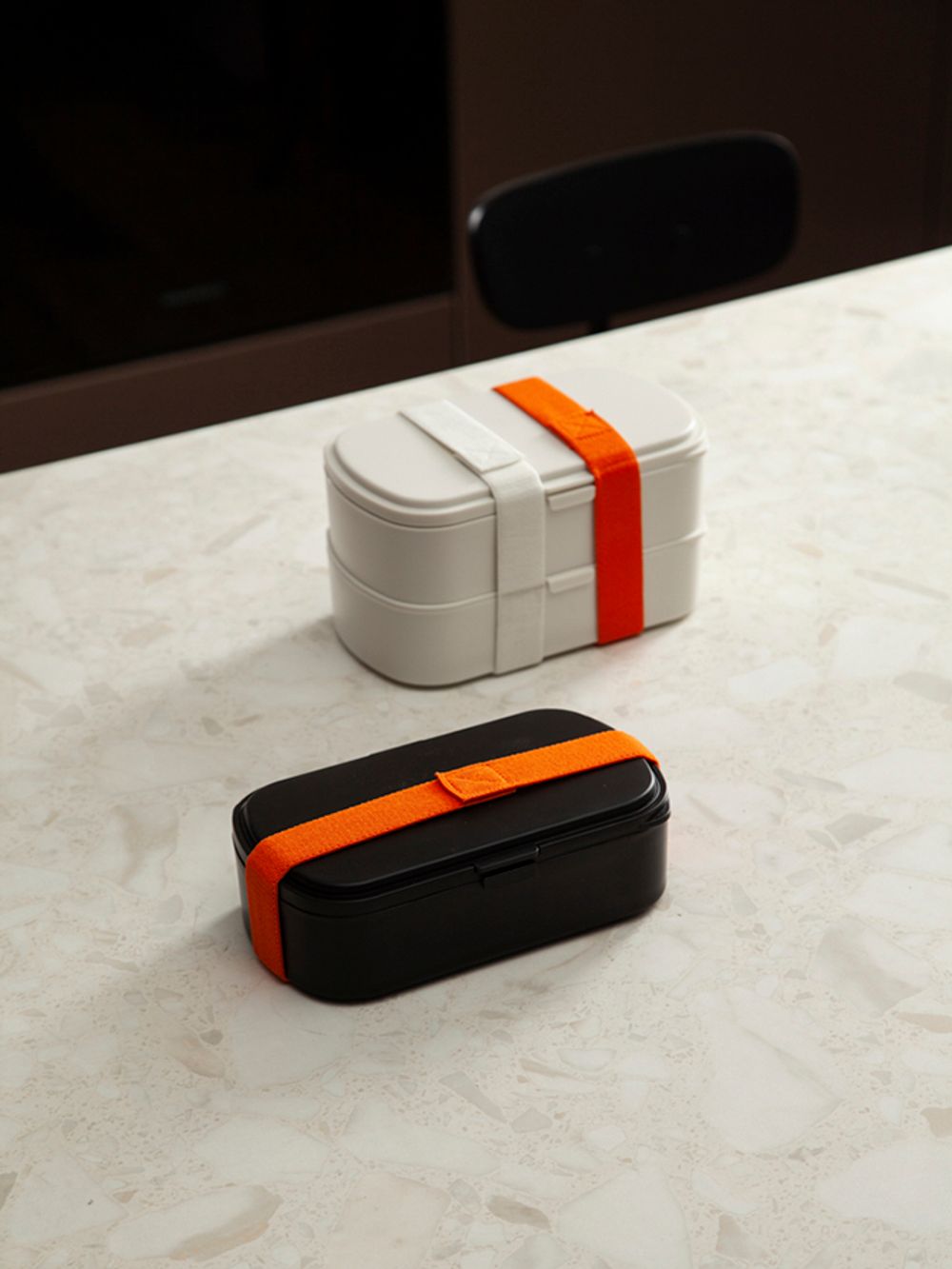 Ланч-бокс с приборами Food Time, 1 л, черный